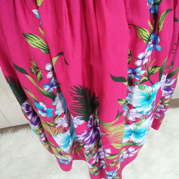 Hula Hula Fuchsia Smocked Top Dress - Picture 3 of 4